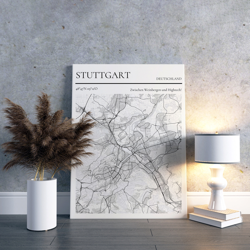Ontwerp je eigen Stuttgart kaart - "Tussen Wijngaarden en Hightech"