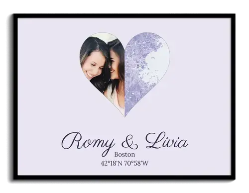 FotoHart Split: Foto & Stadskaart Poster