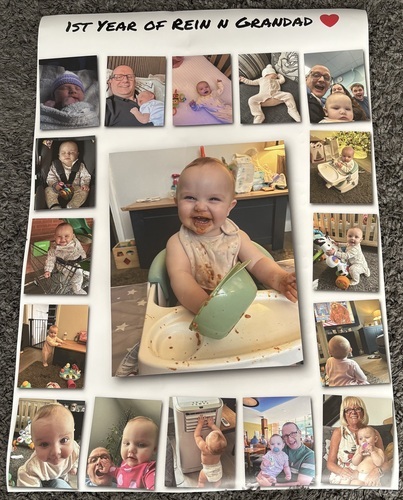 Klantfoto van Daryl voor beoordeling Afdruk Fotocollage Poster 28x40"