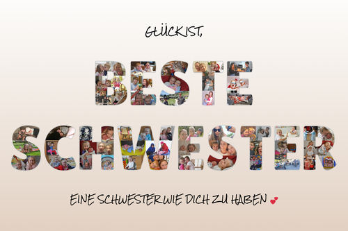 Klantfoto van Elisabeth voor beoordeling Fotocollage als download