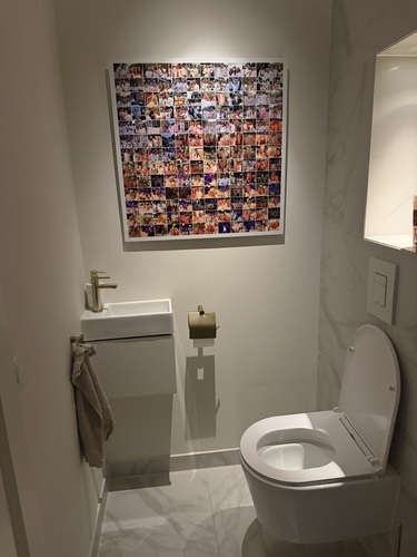 Klantfoto van Maurice voor beoordeling Afdruk Fotocollage Dibond 70x70cm