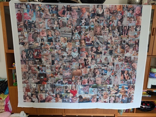 Klantfoto van megan voor beoordeling Fotocollage als download